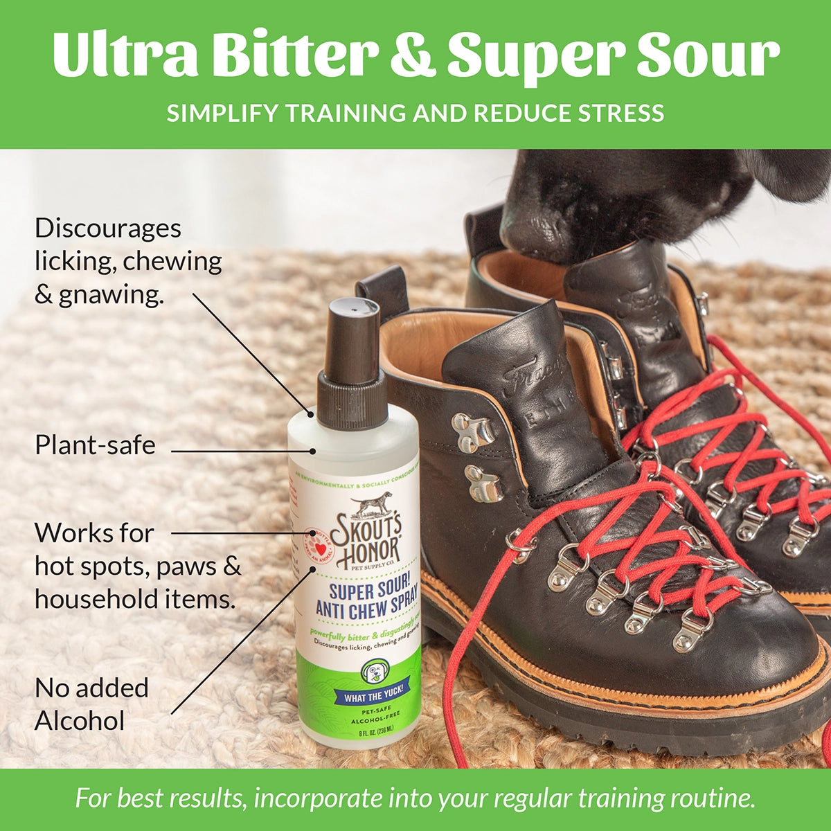 Skout's Honor Super Sour! Anti Chew Spray 8 oz