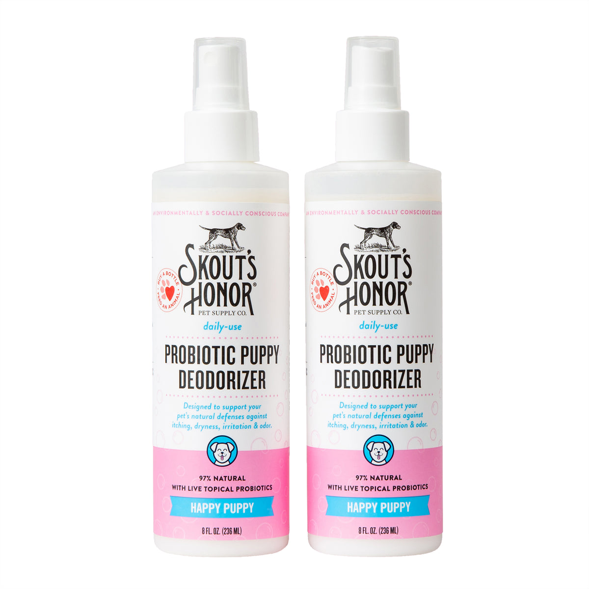 Skout's Honor Probiotic Daily Use Deodorizer Happy Puppy 8 oz