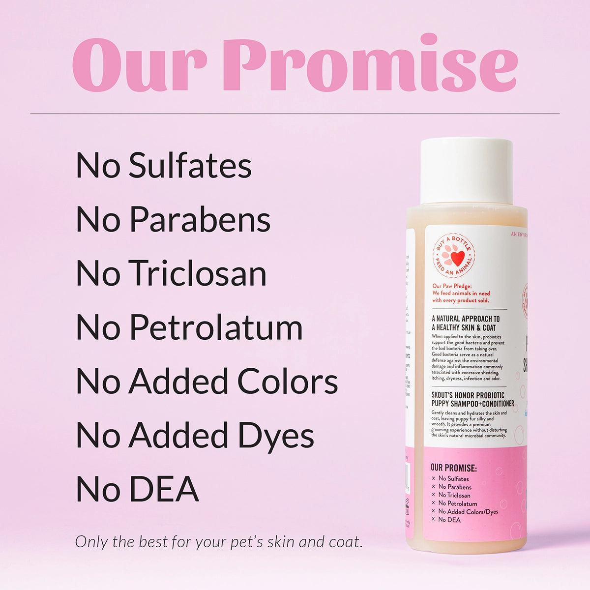 Skout's Honor Probiotic Shampoo + Conditioner Happy Puppy 16 oz