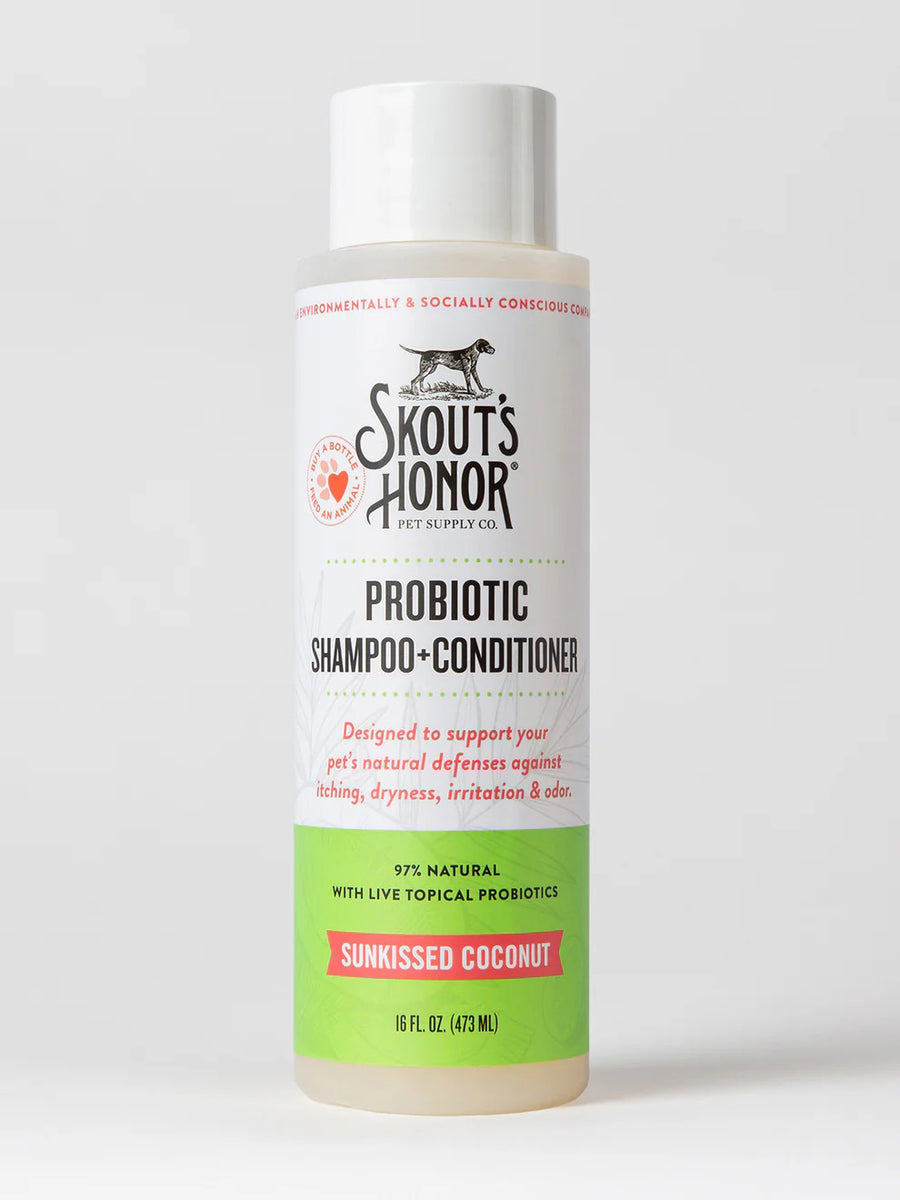 Skout's Honor Probiotic Shampoo + Conditioner Sunkissed Coconut 16oz