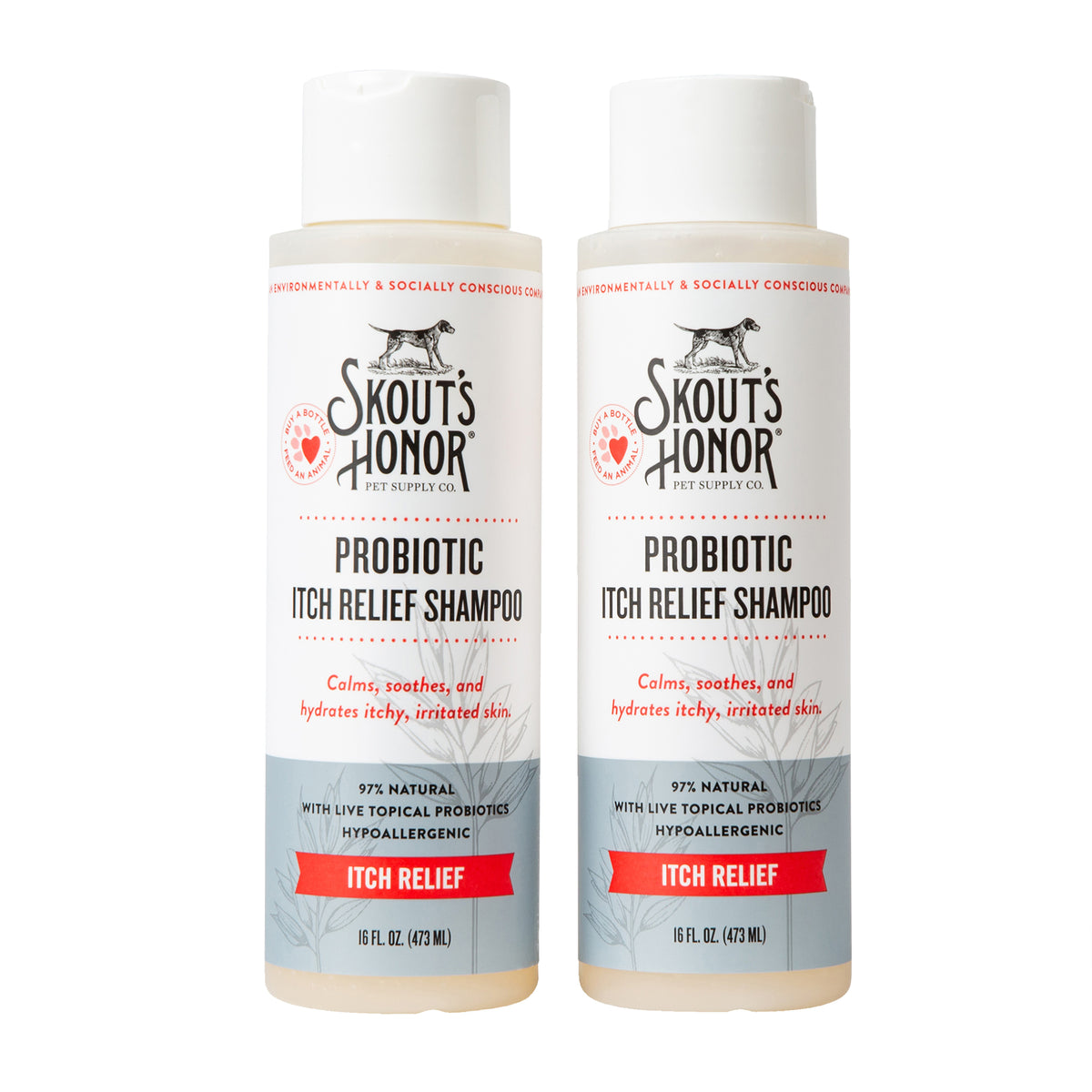 Skout's Honor Probiotic Shampoo + Conditioner Itch Relief 16 oz