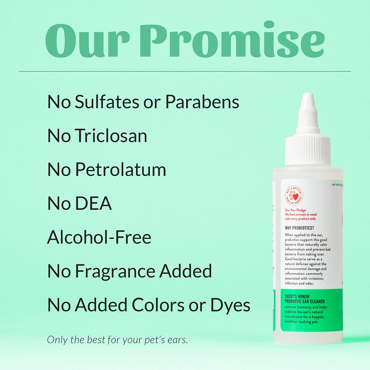 Skout's Honor Cat Probiotic Ear Cleaner 4oz