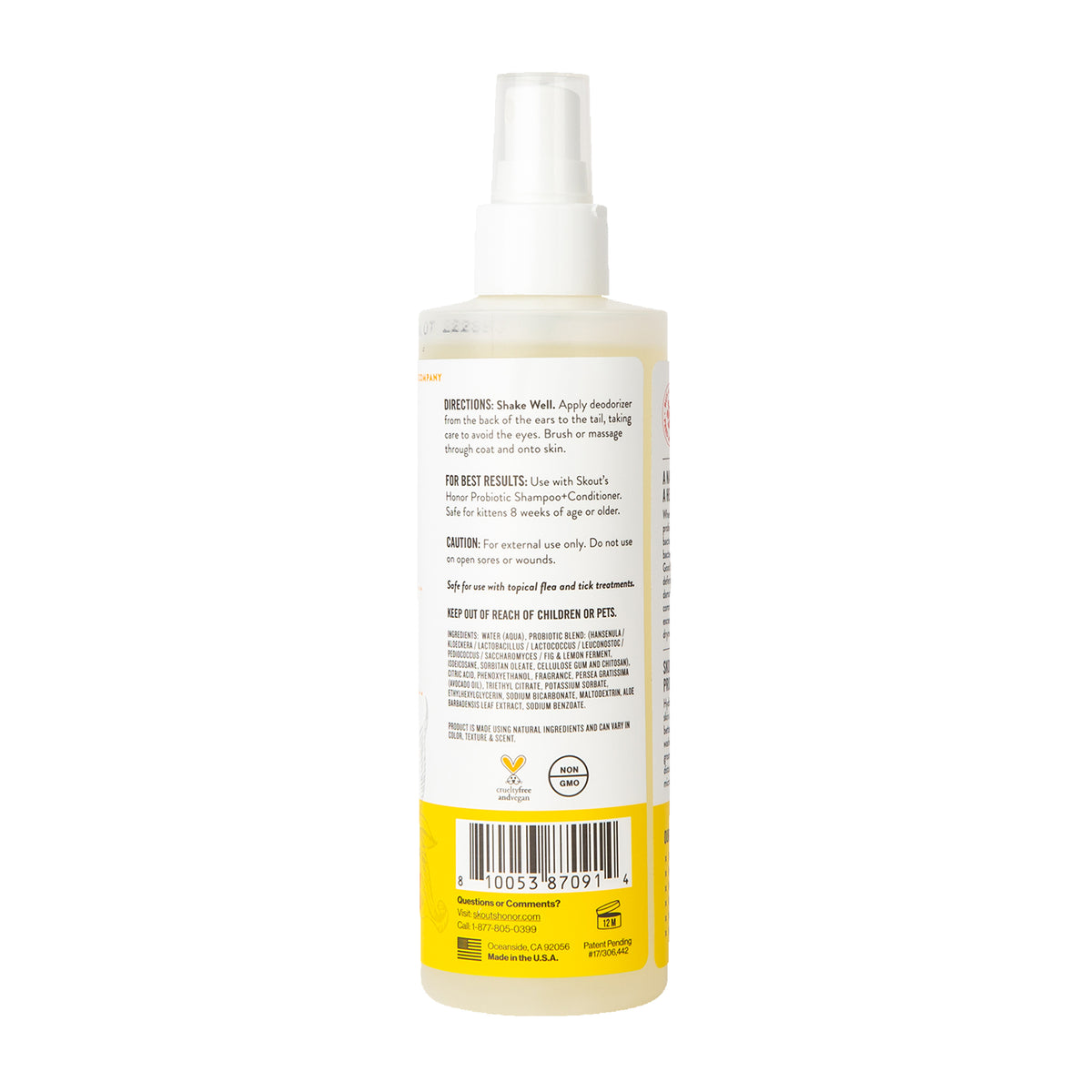 Skout's Honor Cat Probiotic Deodorizer Honeysuckle 8oz