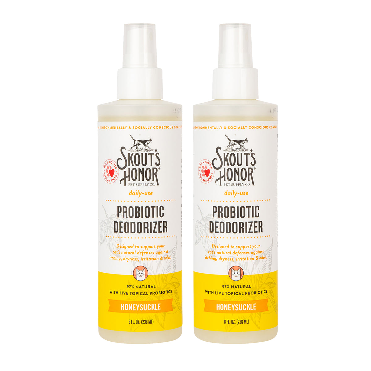 Skout's Honor Cat Probiotic Deodorizer Honeysuckle 8oz