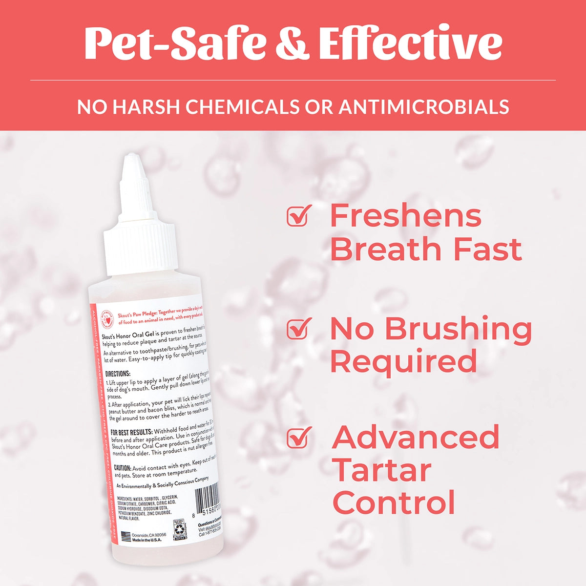 Skout's Honor Oral Gel: Peanut Butter & Bacon 4oz