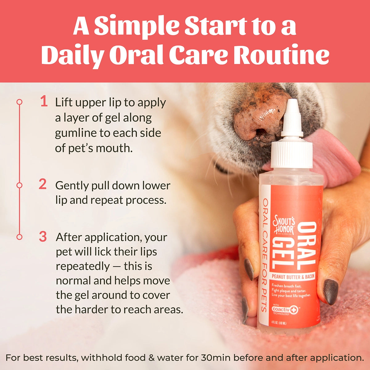 Skout's Honor Oral Gel: Peanut Butter & Bacon 4oz