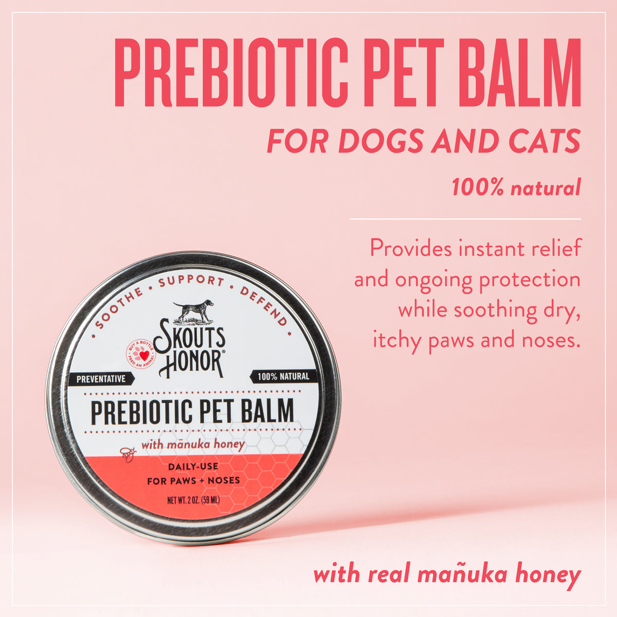 Skout's Honor Prebiotic Pet Balm Display 6pk