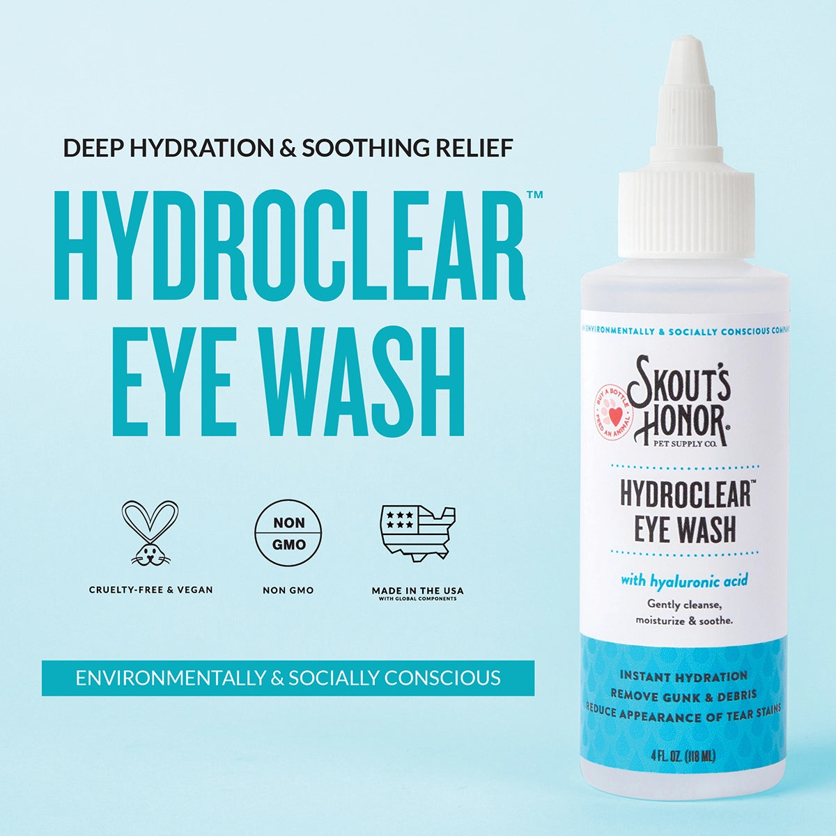 Skout's Honor Hydroclear Eye Wash 4oz