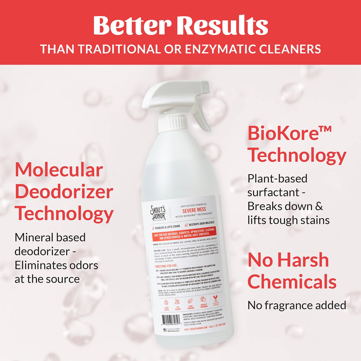 Skout's Honor Severe Mess Stain & Odor - Advanced Formula (Dog) 35oz