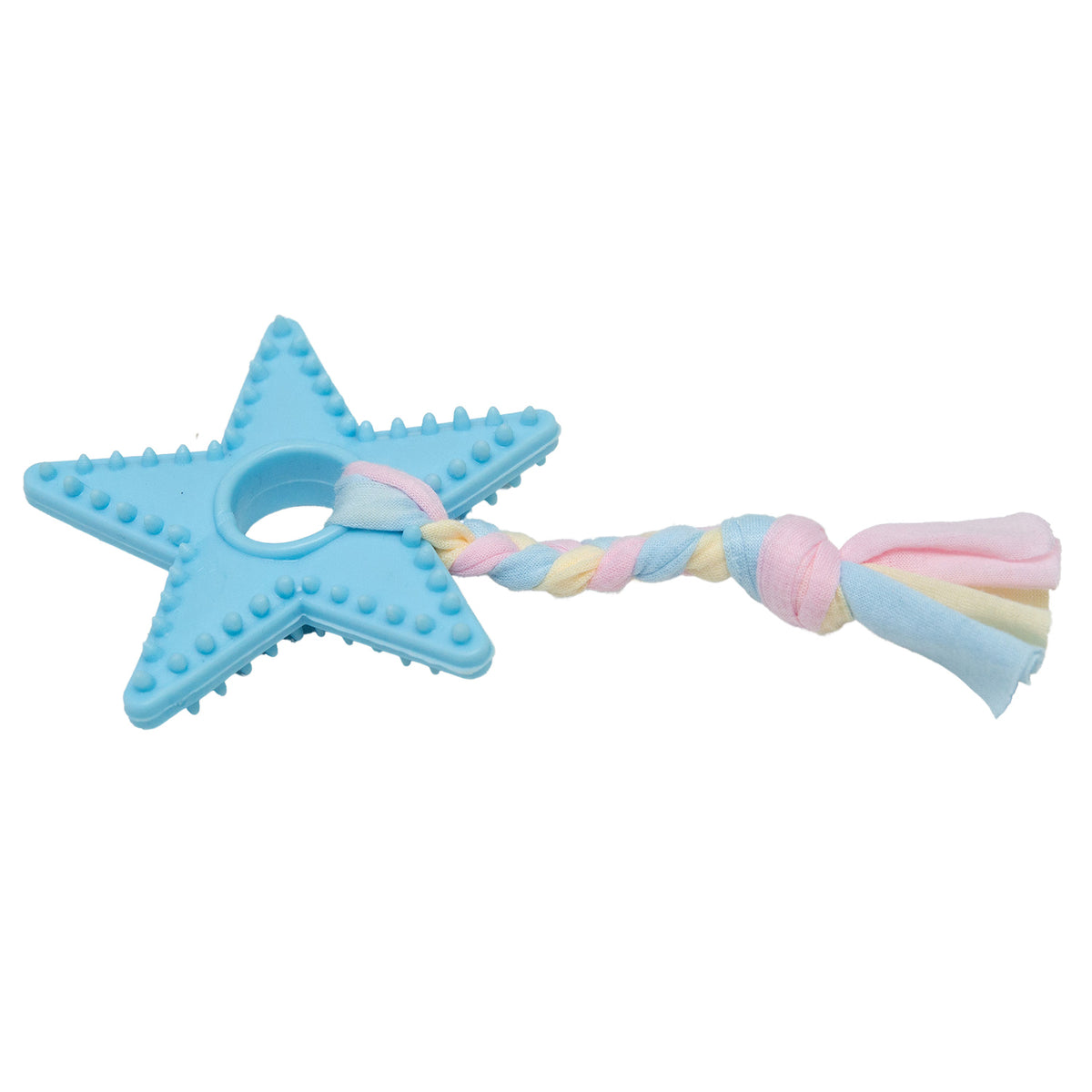 SnugArooz Lil Star Chew Dog Toy Blue 7"