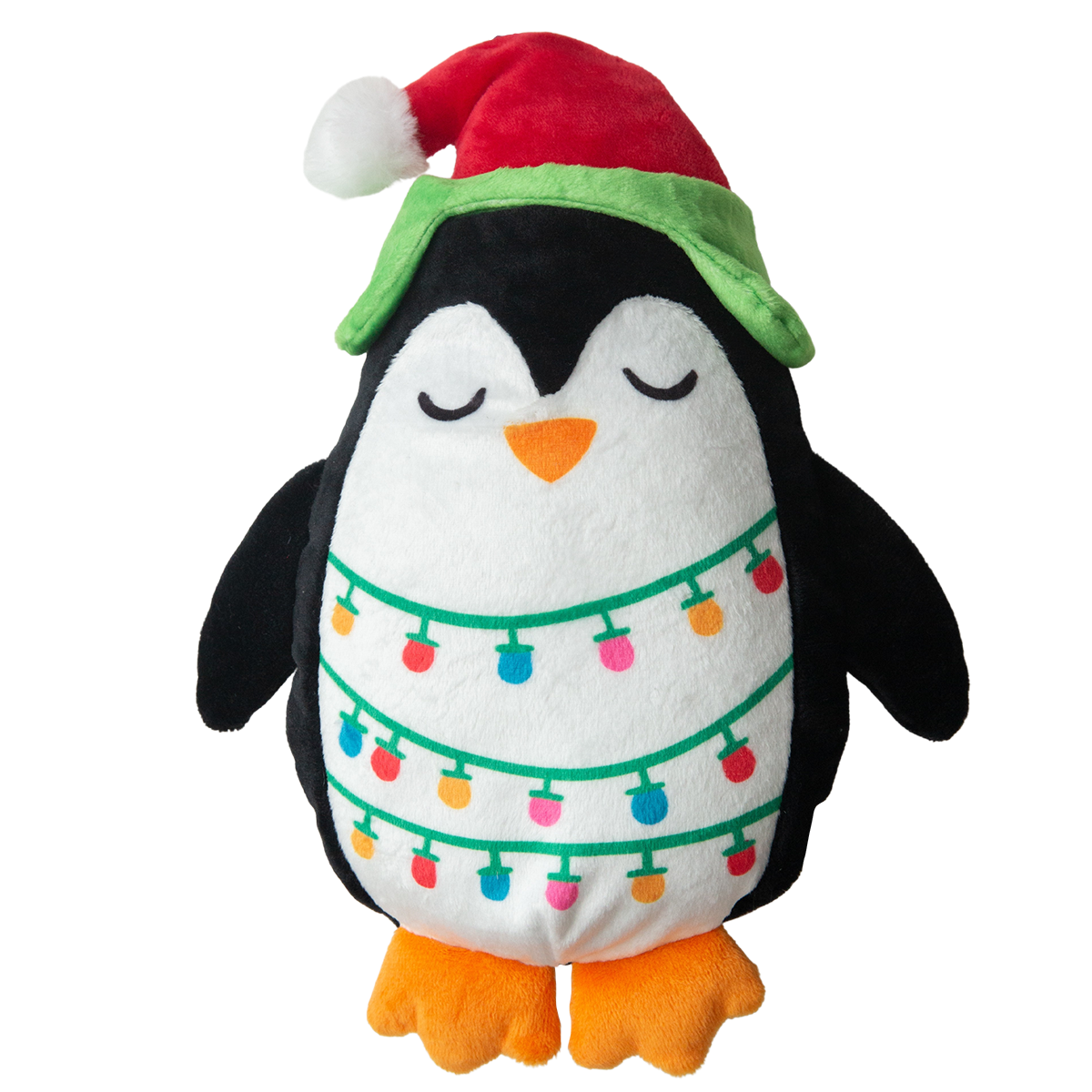 SnugArooz Penguin with Christmas lights Dog Toy