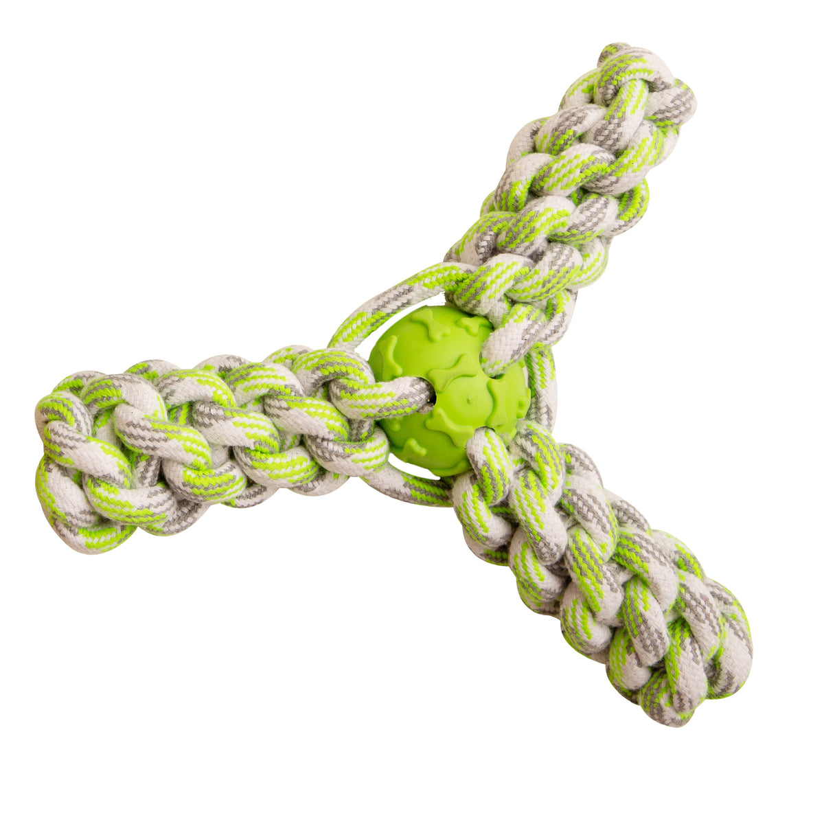 SnugArooz Fling N' Fun Rope Dog Toy Assorted Colors 7"
