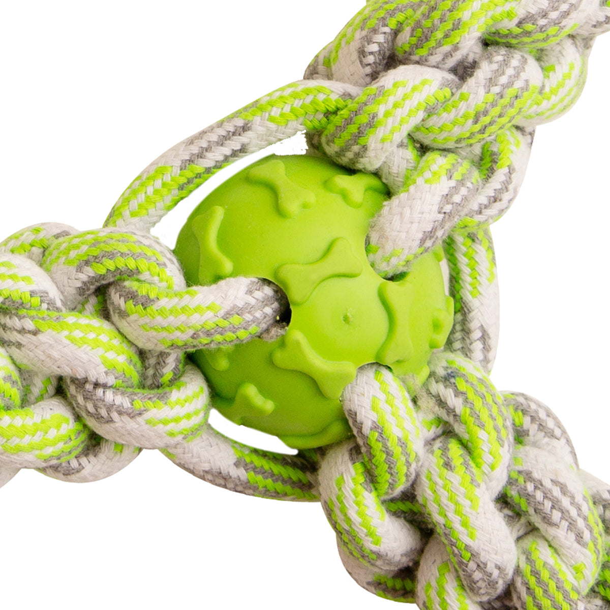 SnugArooz Fling N' Fun Rope Dog Toy Assorted Colors 7"