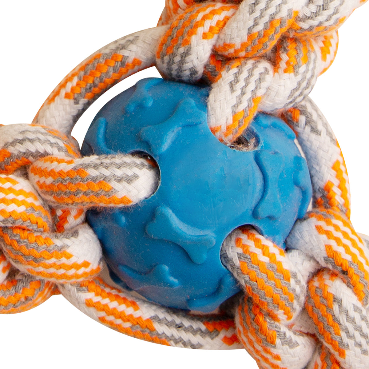 SnugArooz Mini Fling N' Fun Rope Dog Toy Assorted Colors 4"