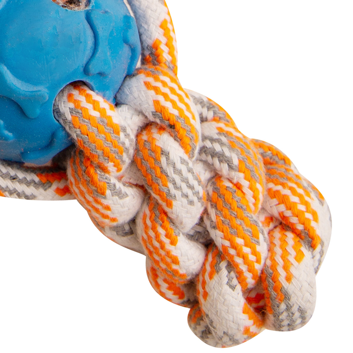 SnugArooz Mini Fling N' Fun Rope Dog Toy Assorted Colors 4"