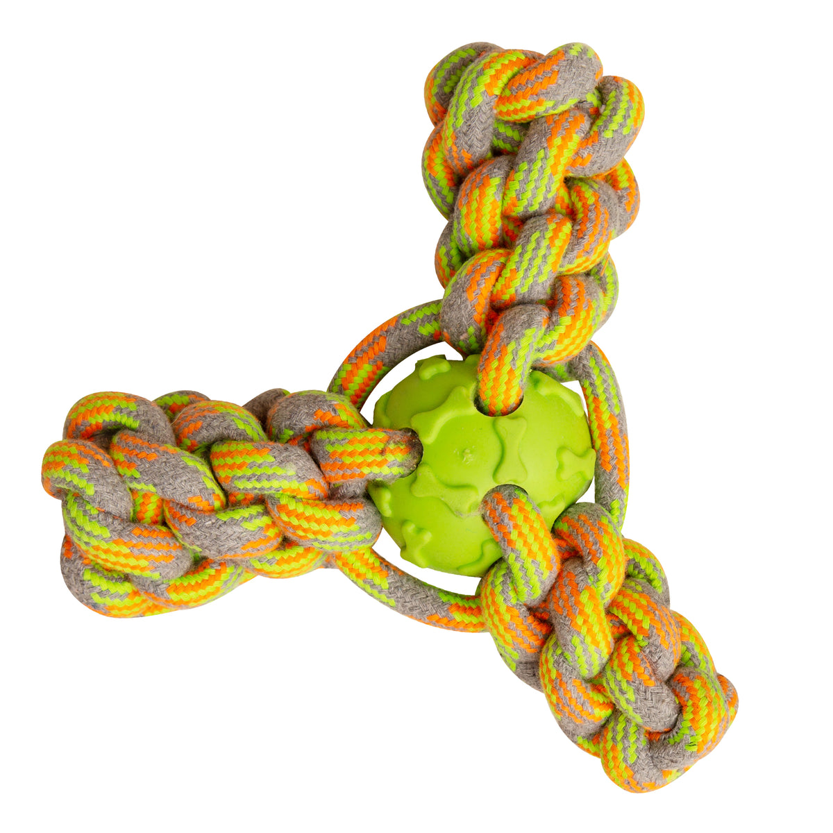 SnugArooz Mini Fling N' Fun Rope Dog Toy Assorted Colors 4"
