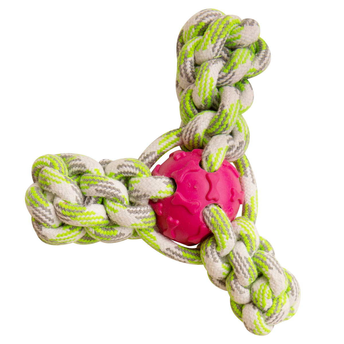 SnugArooz Mini Fling N' Fun Rope Dog Toy Assorted Colors 4"