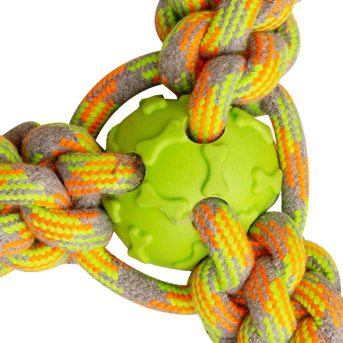 SnugArooz Mini Fling N' Fun Rope Dog Toy Assorted Colors 4"