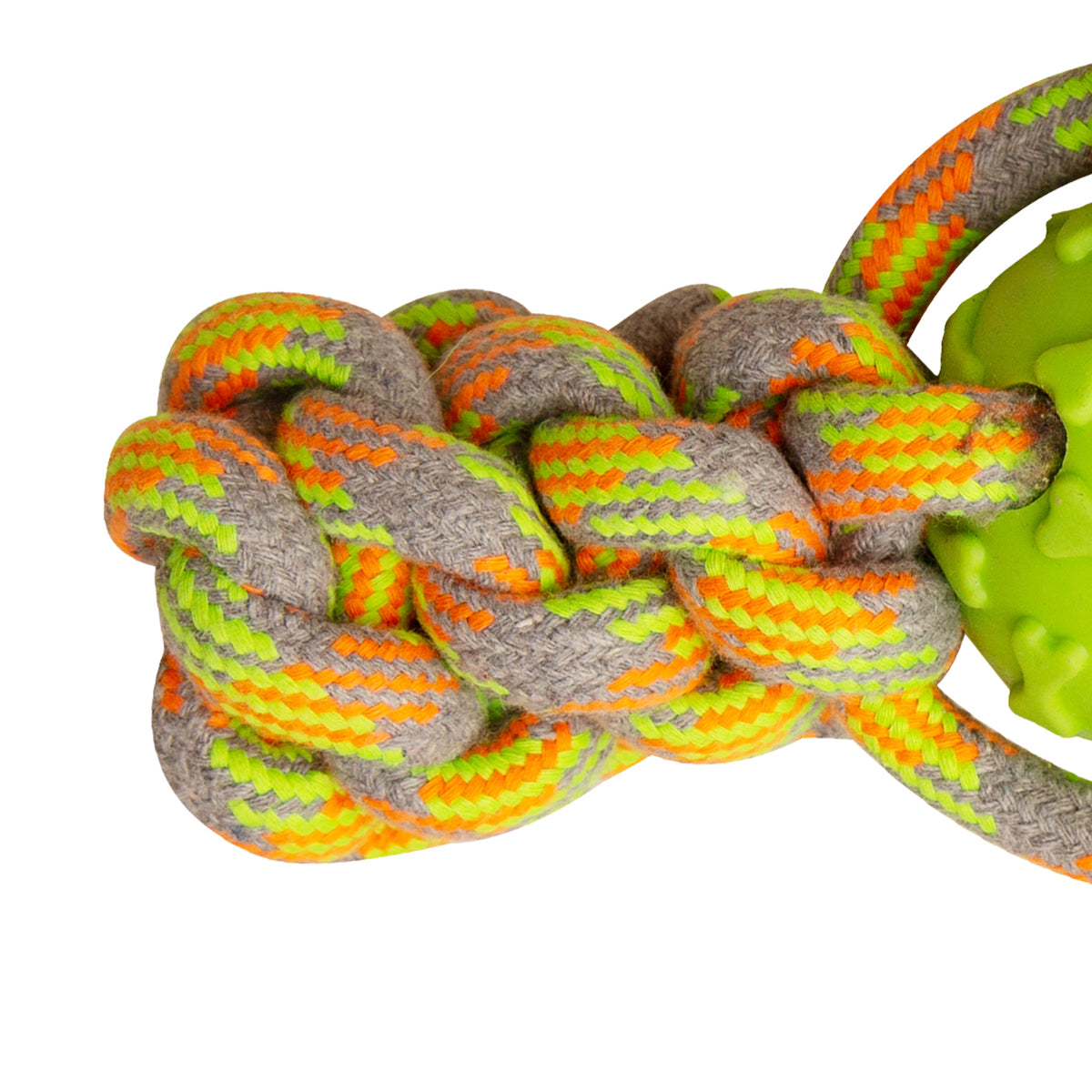 SnugArooz Mini Fling N' Fun Rope Dog Toy Assorted Colors 4"