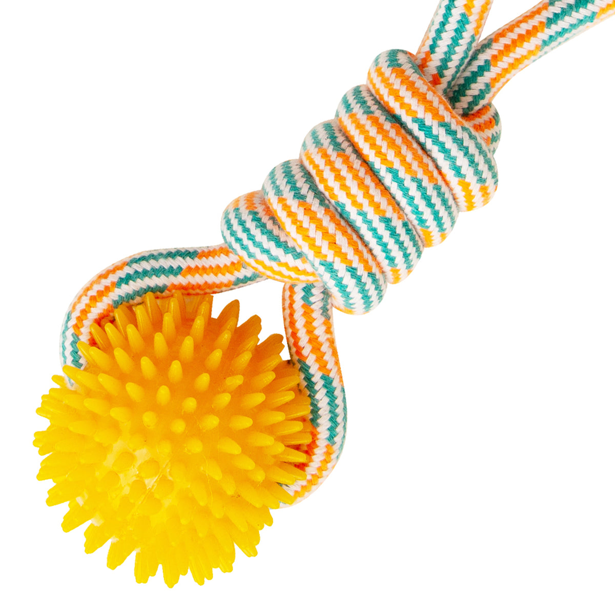 SnugArooz SpikeOMite Rope Dog Toy Assorted Colors 16"
