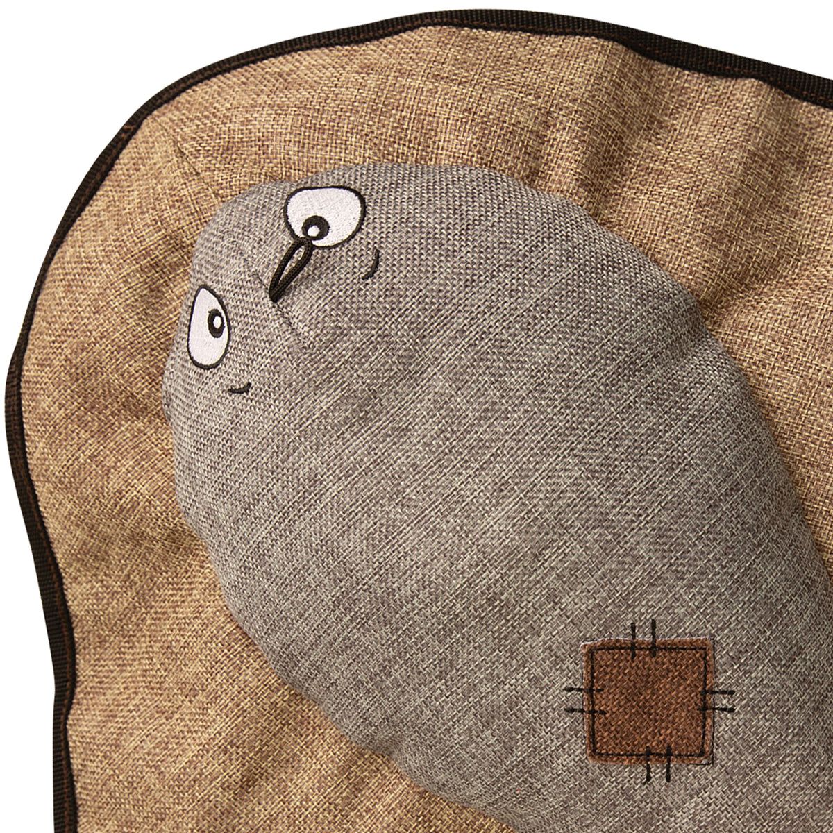 SnugArooz Sally the Stingray w/ Rubber Spikey Ball Plush Dog Toy 21"