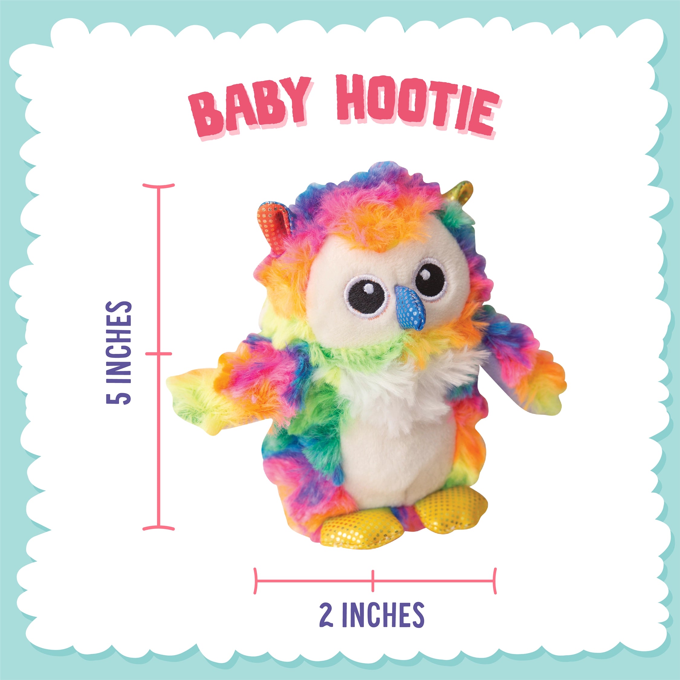 SnugArooz Baby Hootie the Owl Plush Dog Toy 5"