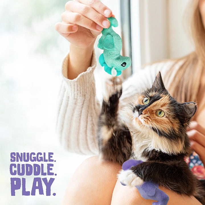 SnugArooz Kitty Seahorse w/ Catnip Cat Toy 4" 2pk