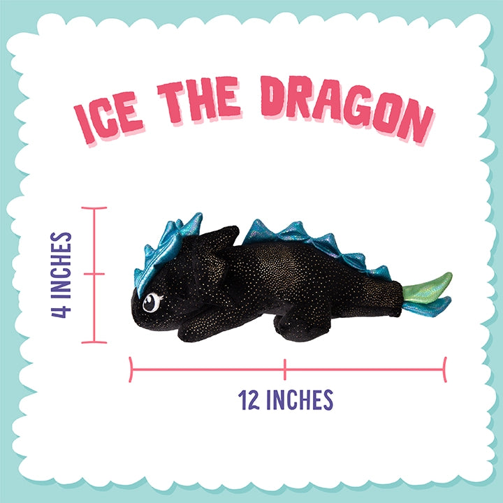 SnugArooz Ice the Dragon Plush Dog Toy 12"