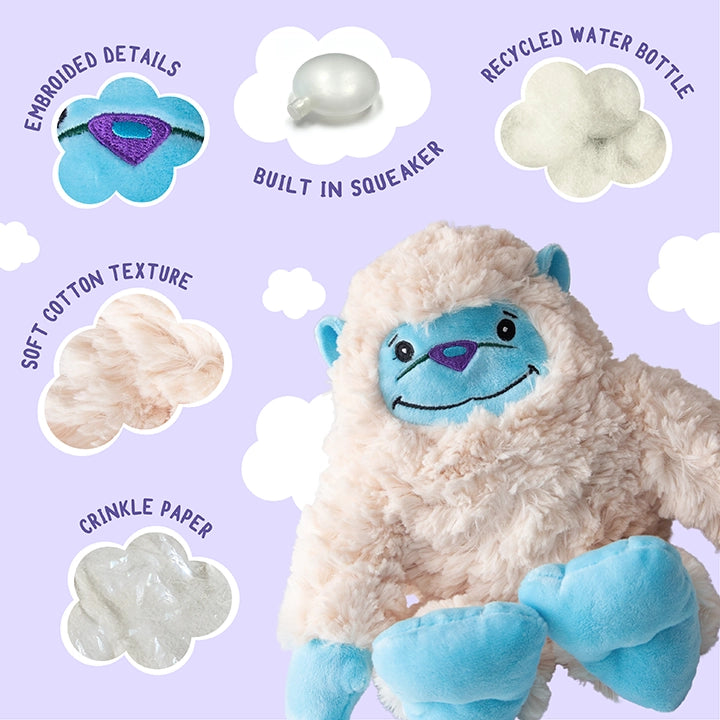 SnugArooz Tom Yeti Plush Dog Toy 11"