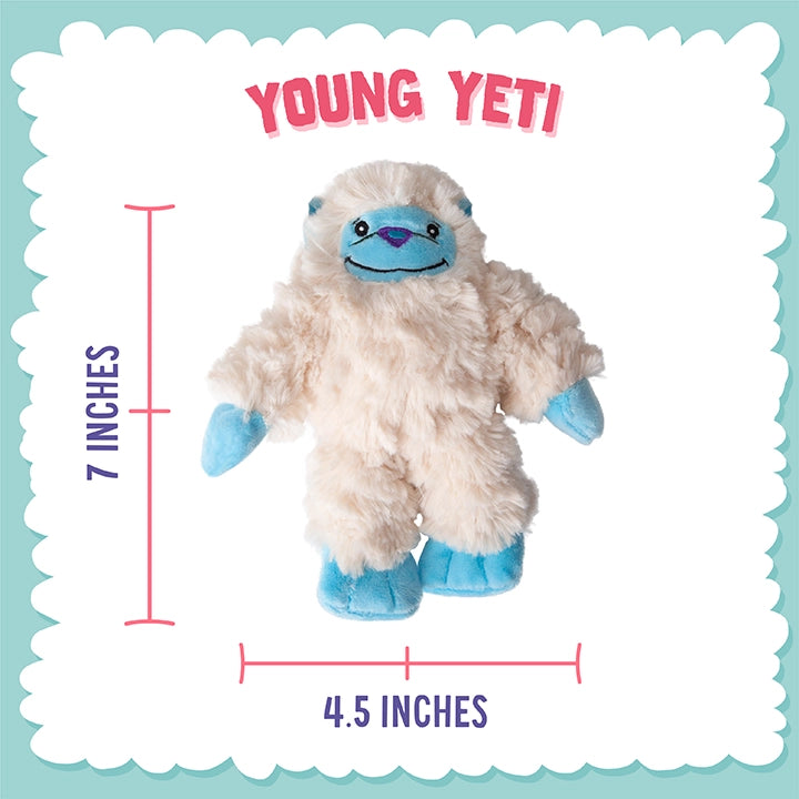 SnugArooz Young Yeti Plush Dog Toy 7"