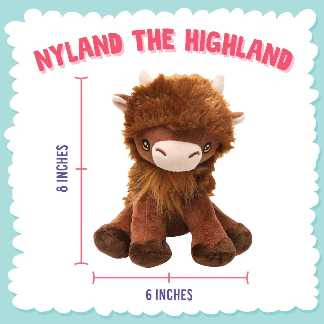 SnugArooz Nyland the Highland Plush Dog Toy 8"