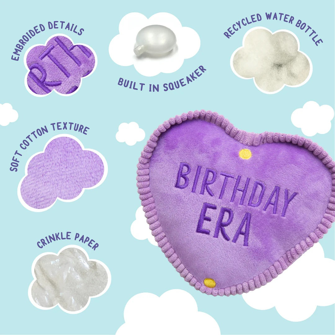 SnugArooz Birthday Era Plush Dog Toy 6.5"