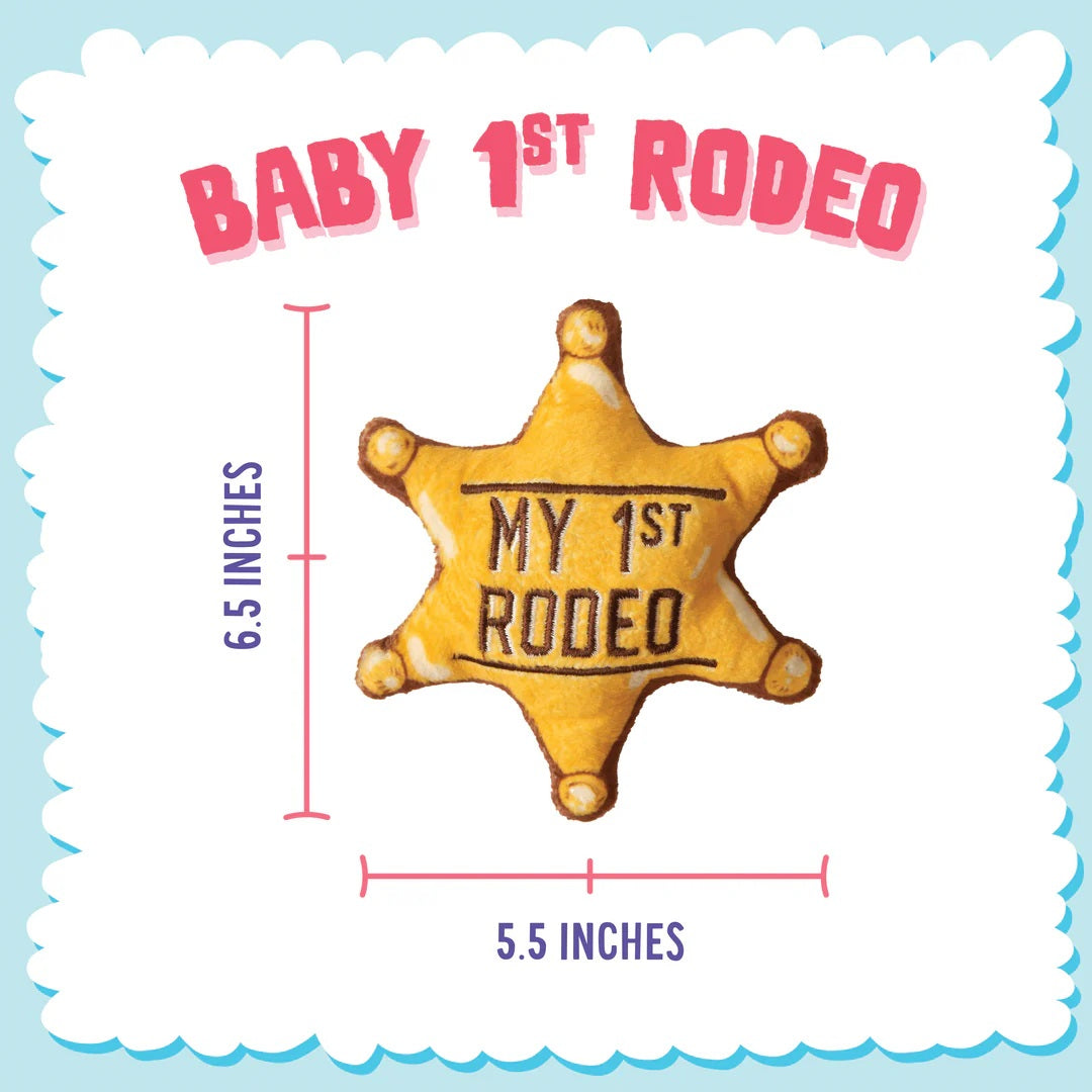 SnugArooz Baby 1st Rodeo Plush Dog Toy 6.5"