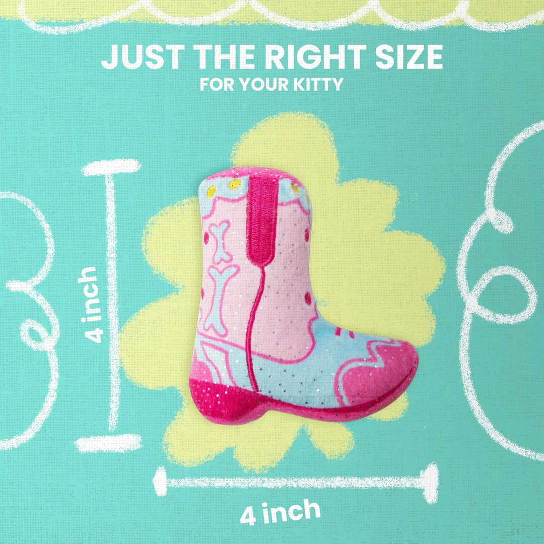 SnugArooz Kitty 2 Boot with Catnip Cat Toy 4"