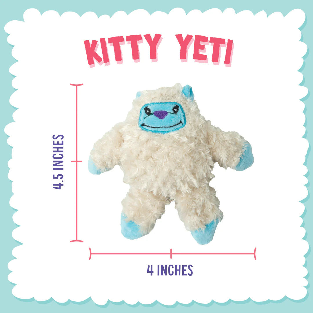 SnugArooz Kitty Yeti with Catnip Cat Toy 4.5"