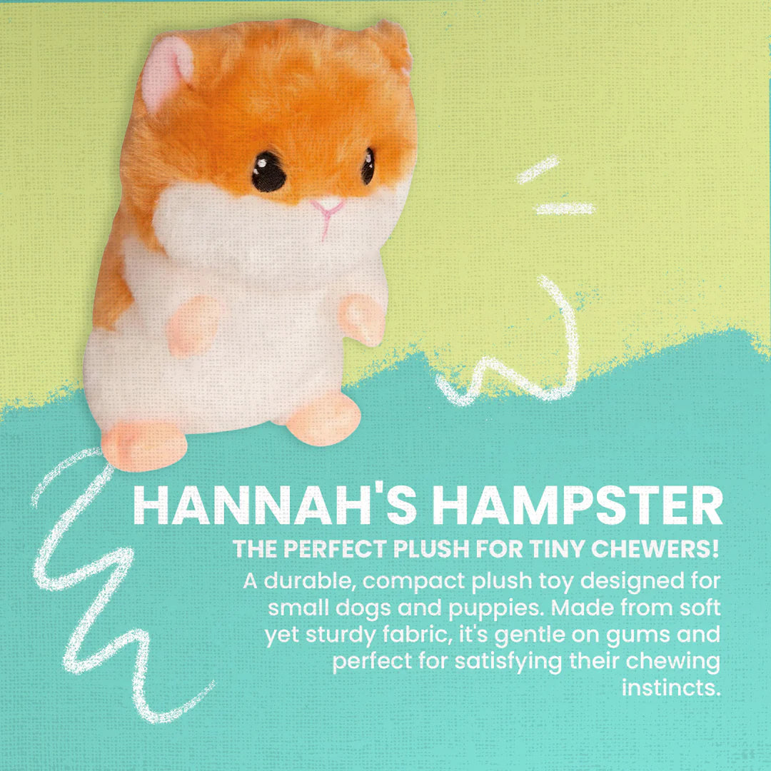 SnugArooz Hannah's Hampster Plush Dog Toy