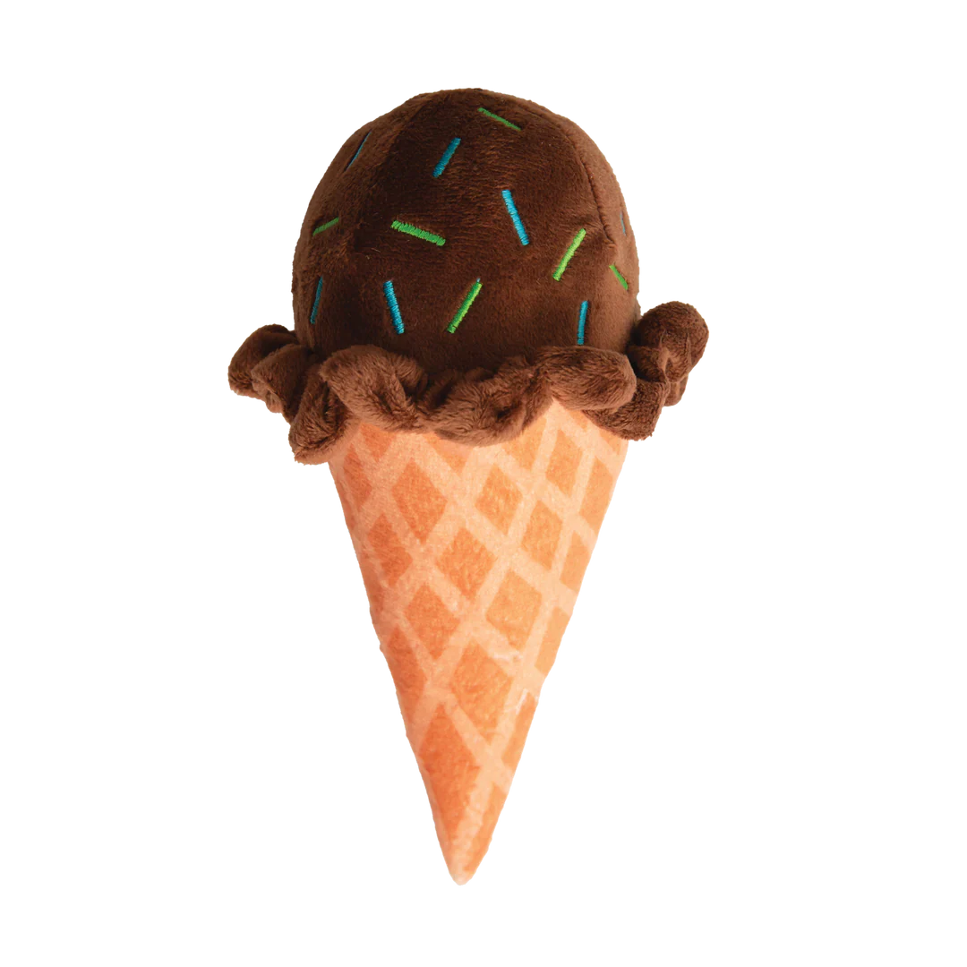 SnugArooz Cone-tonio (brown) Plush Dog Toy