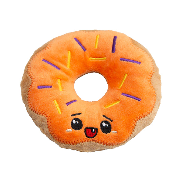 SnugArooz Spooky Donut Plush Dog Toy Orange