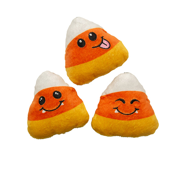 SnugArooz Candy Corn Plush Dog Toy 3pk