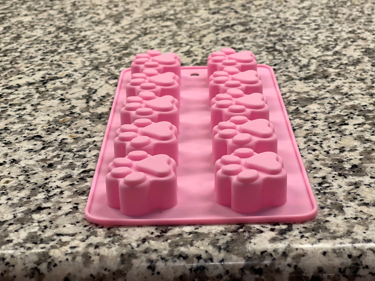 Dogtastic Jelly Shots Silicone Mold Paw Shape 8.5"