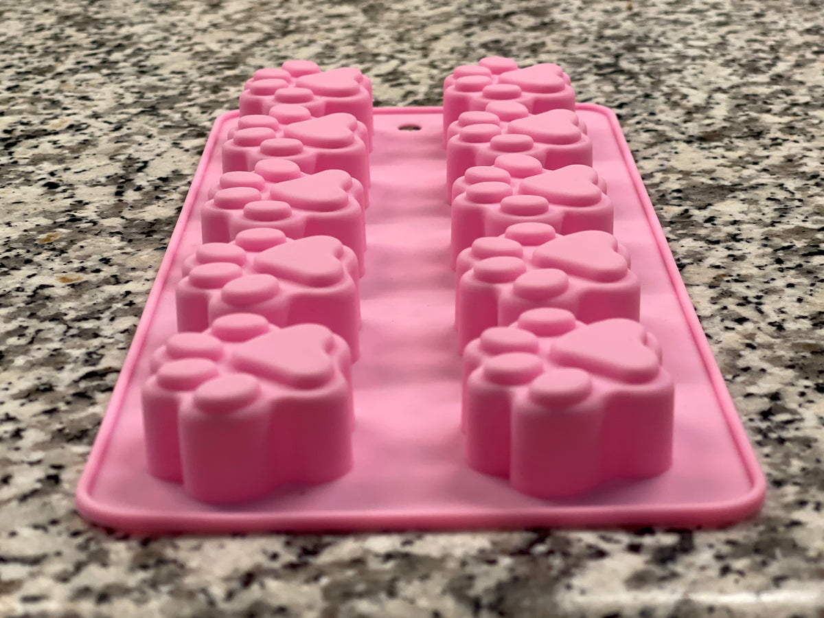 Dogtastic Jelly Shots Silicone Mold Paw Shape 8.5"
