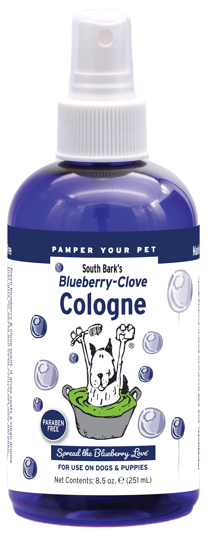 Showseason 8.5 oz. South Bark Blueberry Clove Pet Cologne