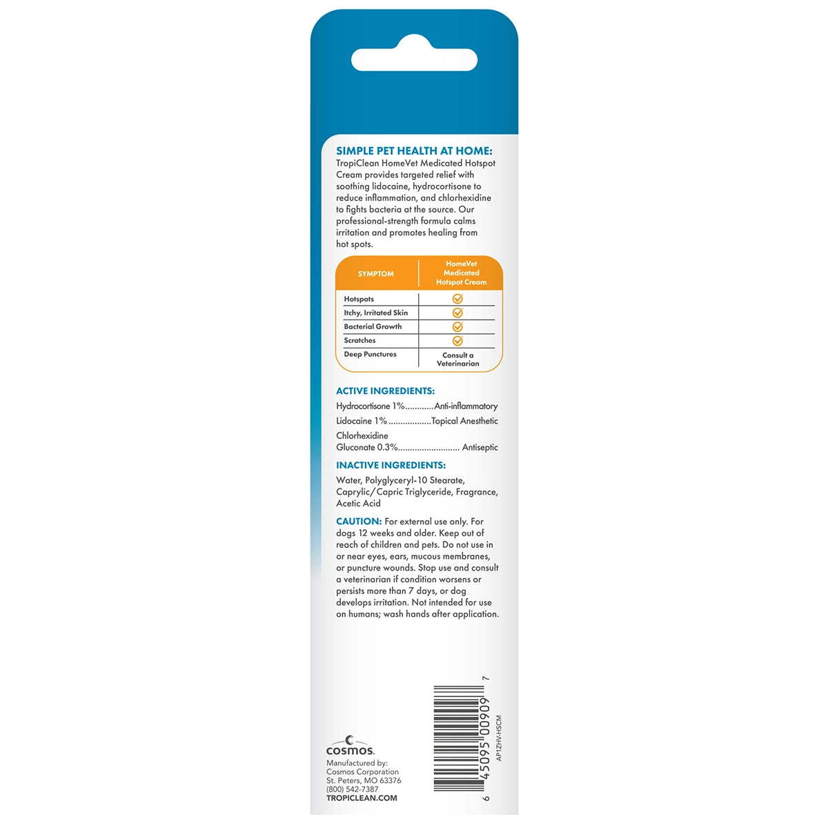 HomeVet Hot Spot Cream, 1 oz