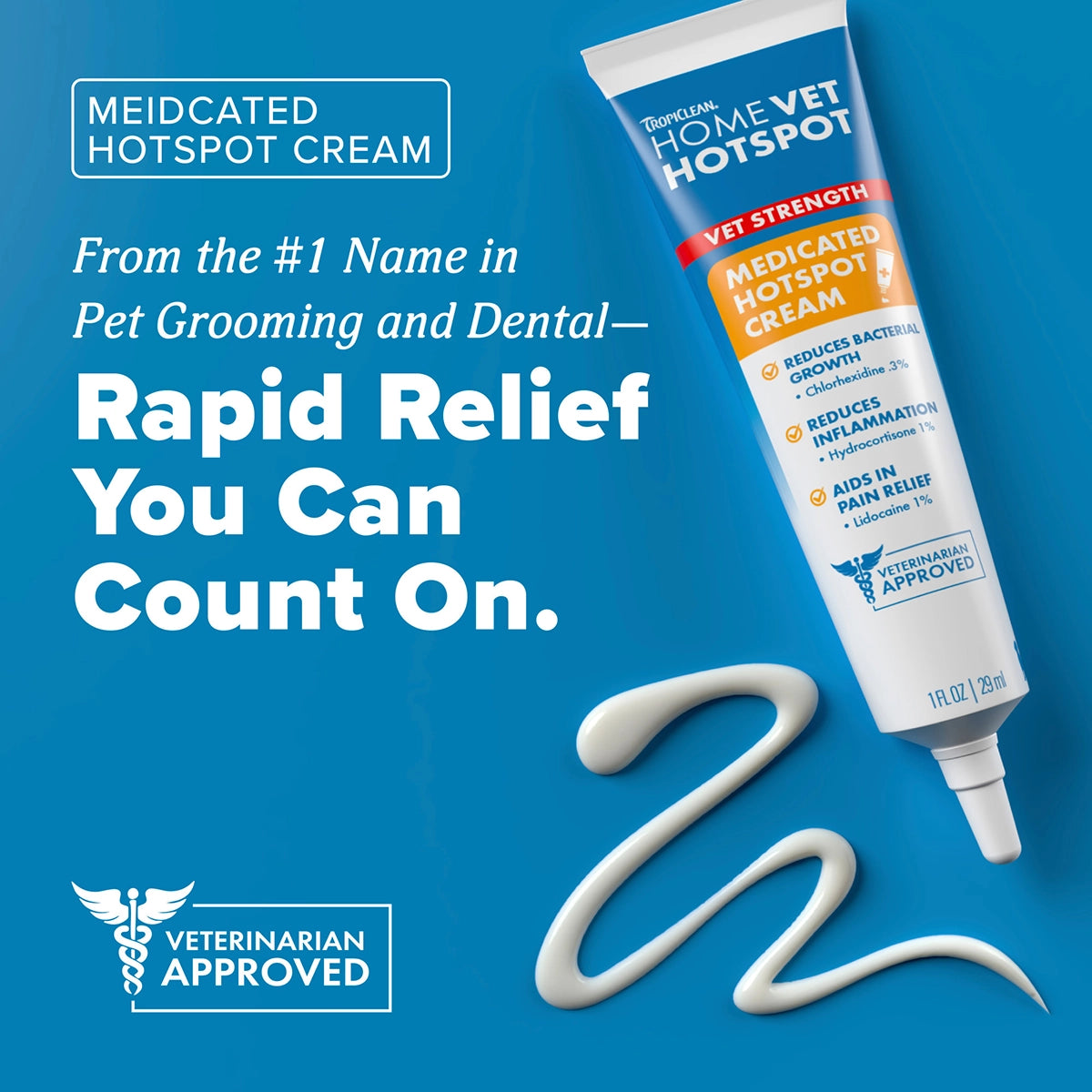 HomeVet Hot Spot Cream, 1 oz