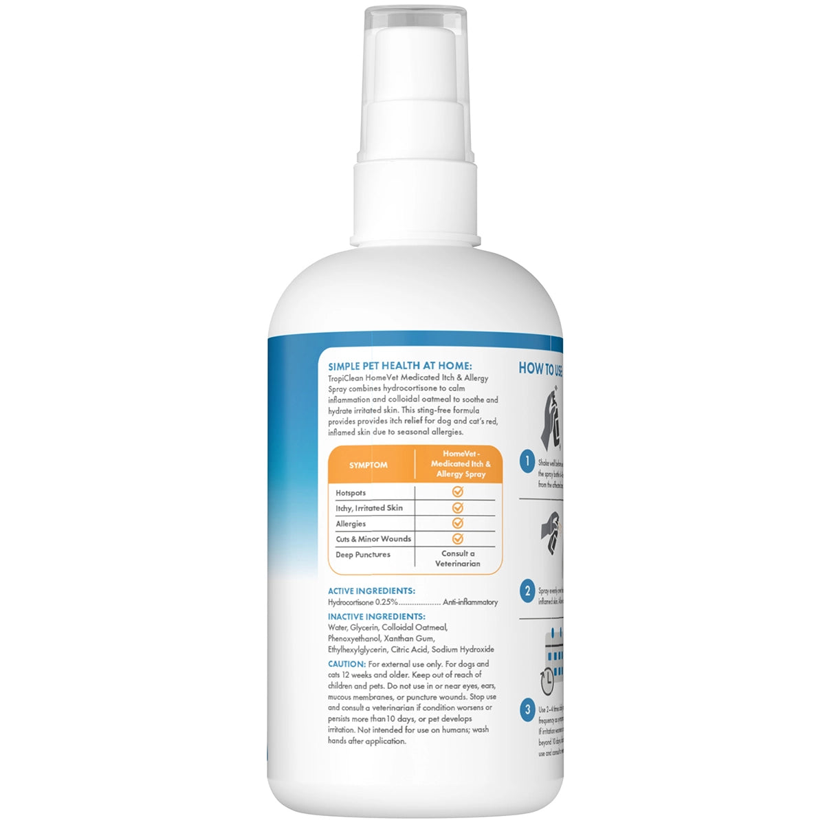 HomeVet Itch and Allergy Spray, 8oz