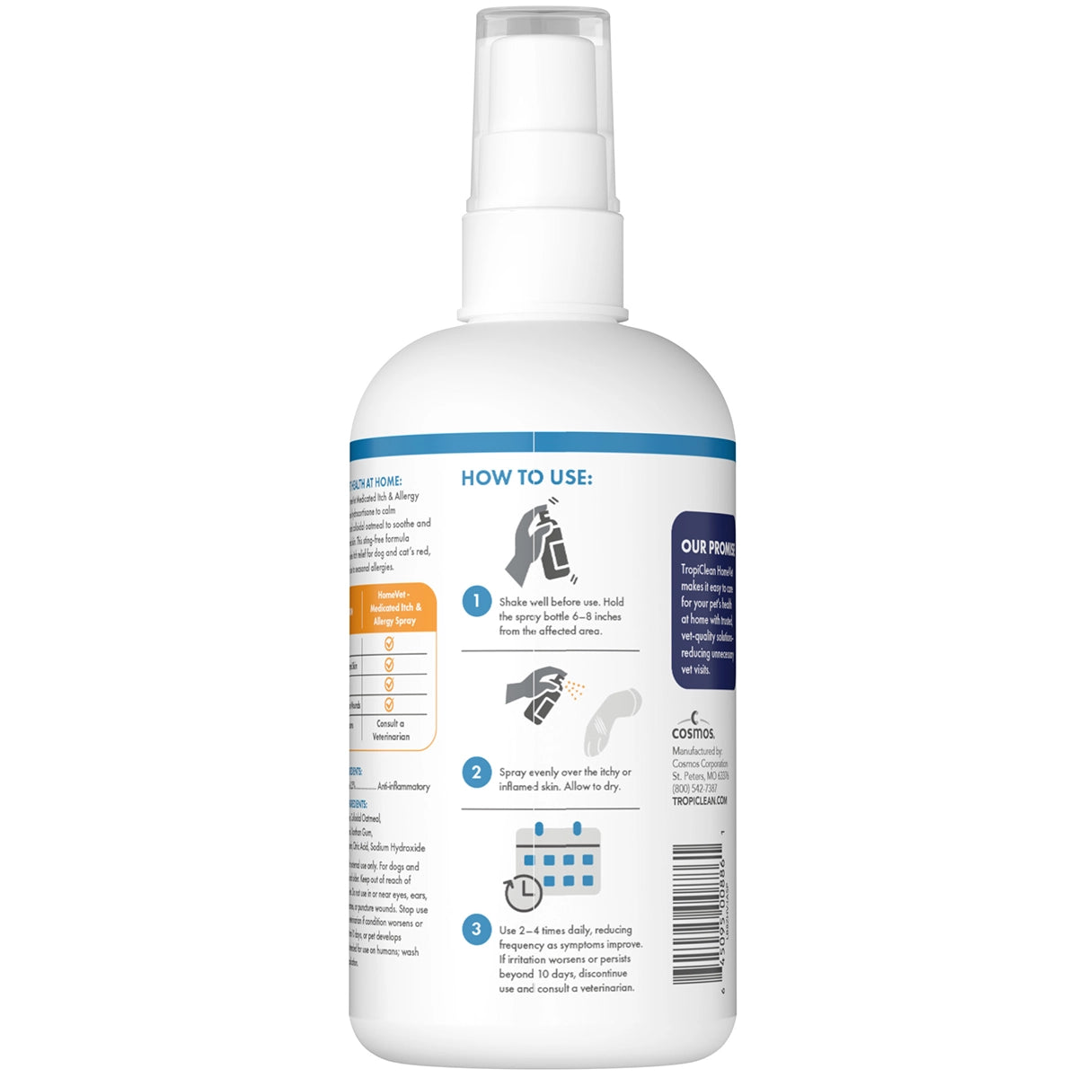HomeVet Itch and Allergy Spray, 8oz