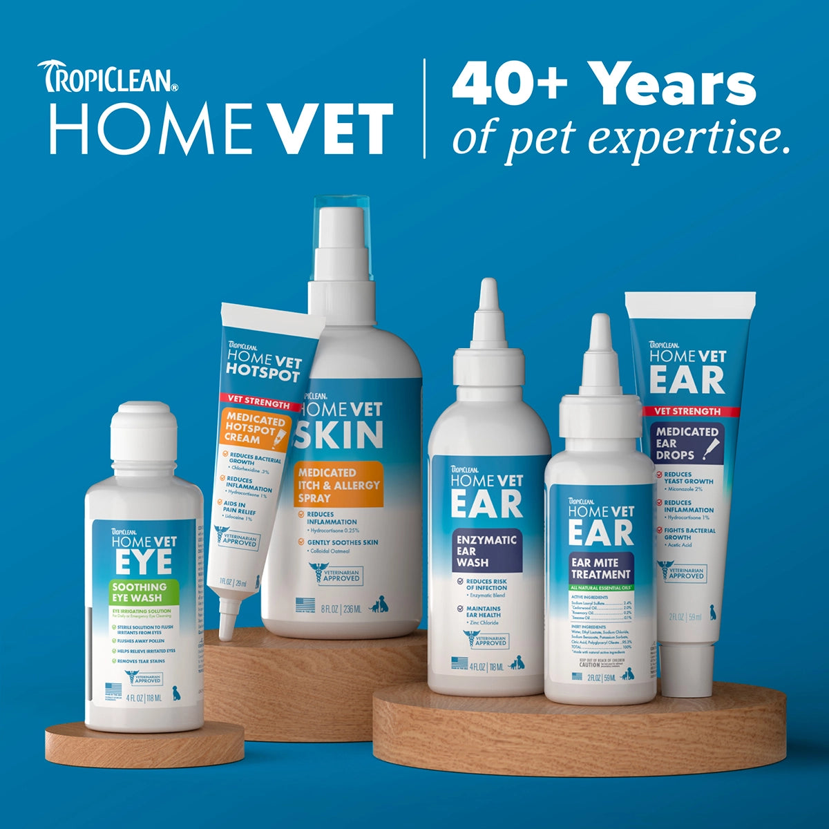 HomeVet Medicated Ear Drops, 2oz