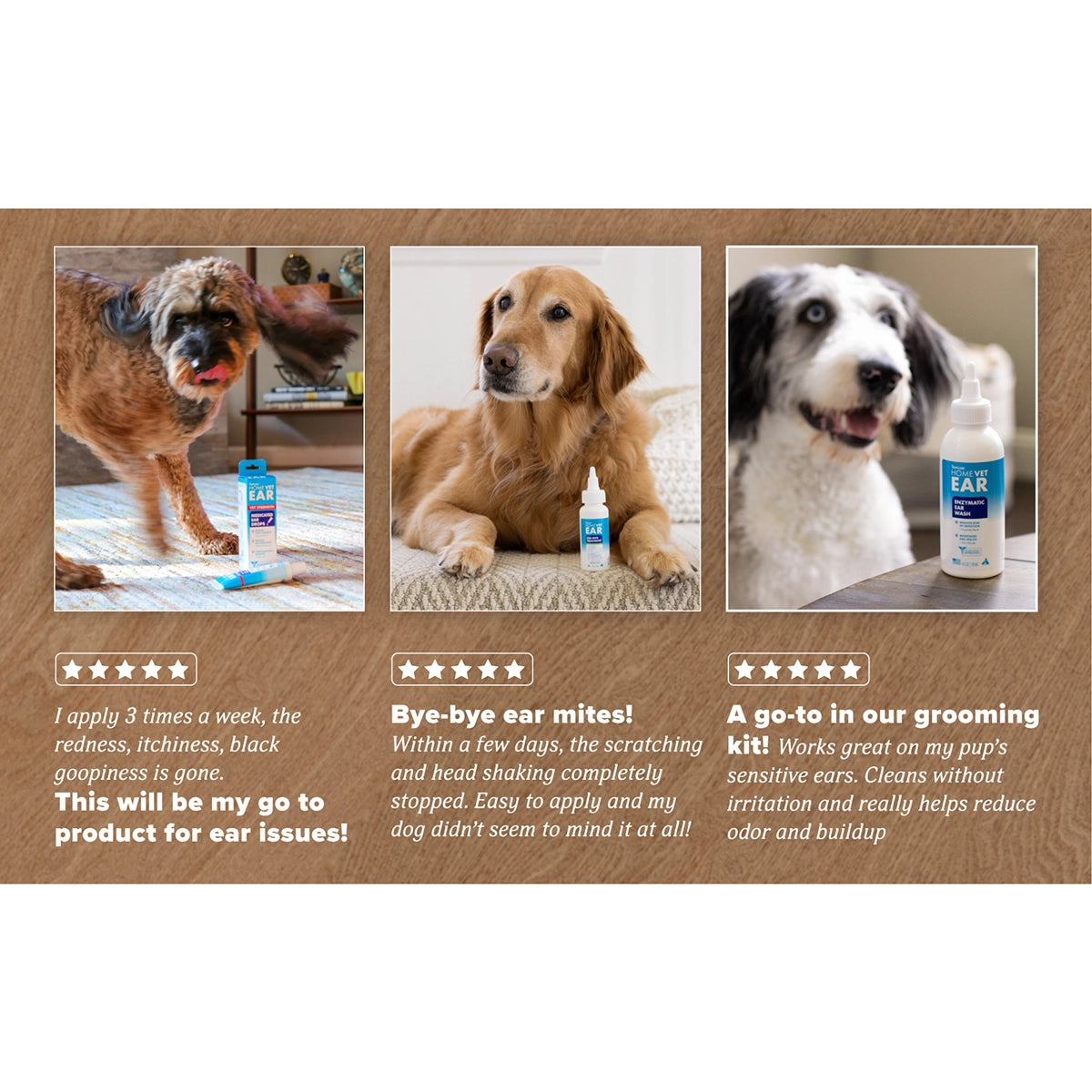 HomeVet Medicated Ear Drops, 2oz