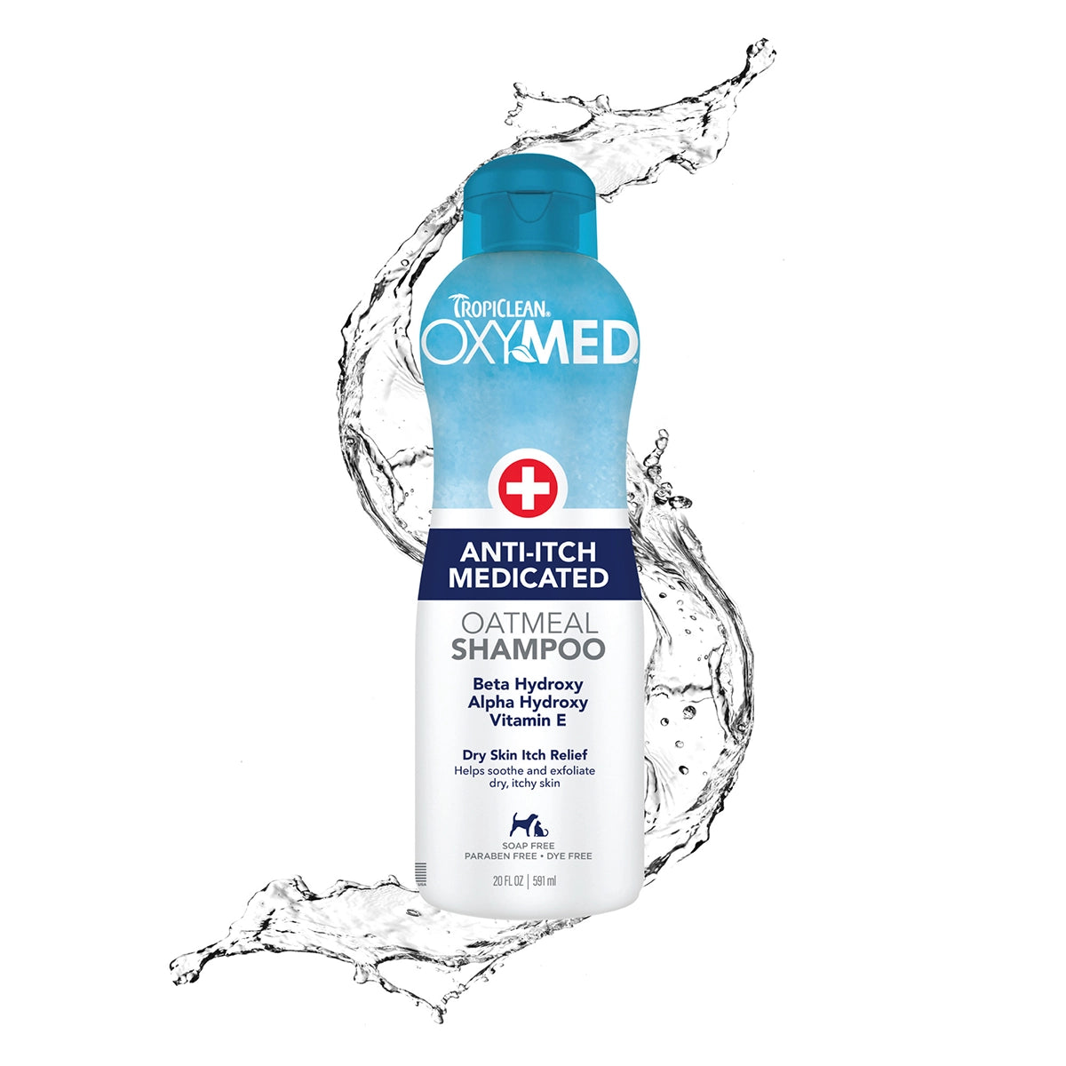 TropiClean OxyMed Medicated Anti-Itch Shampoo for Pets, 20oz