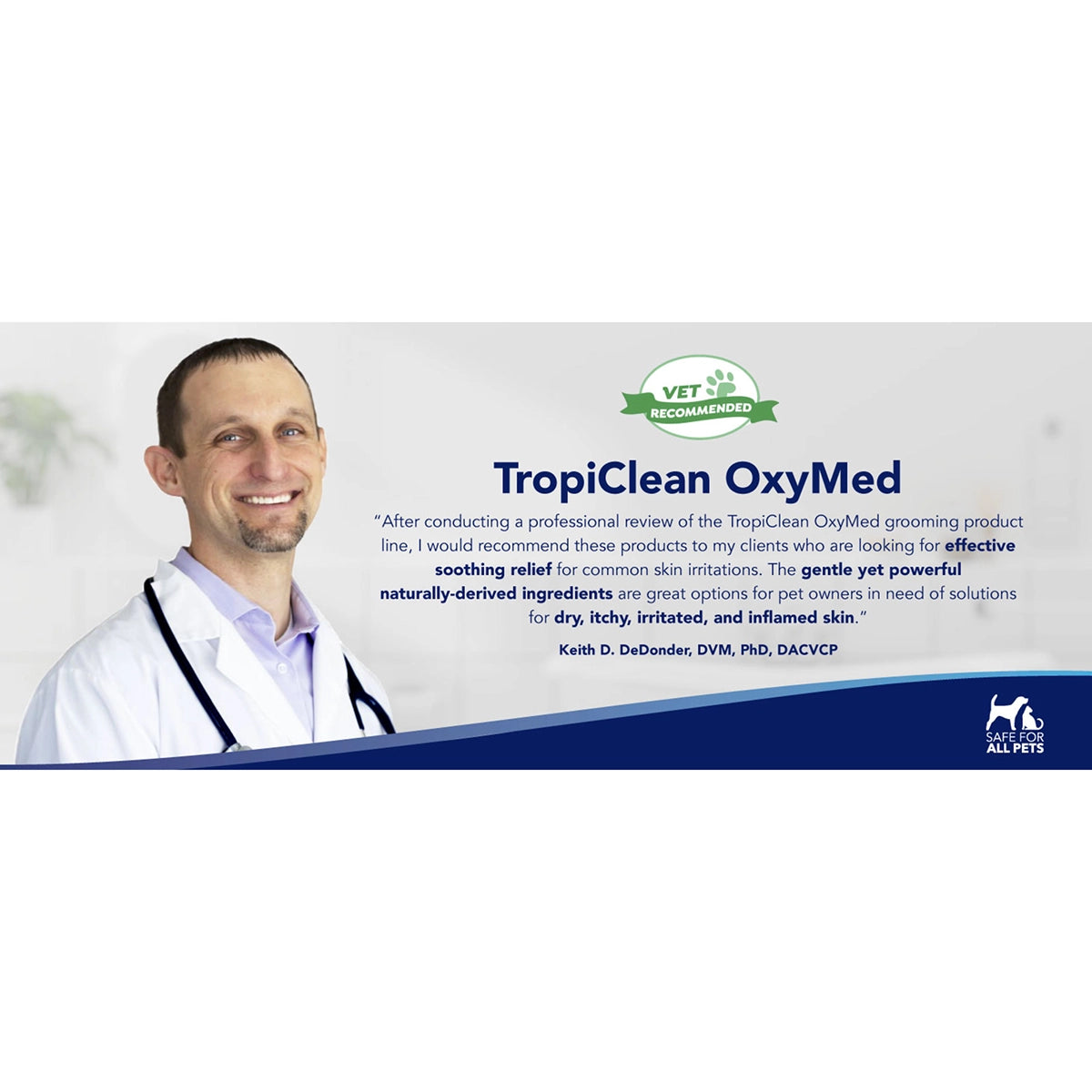 TropiClean OxyMed Medicated Anti-Itch Shampoo for Pets, 20oz